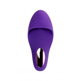 Клиторальный стимулятор - насадка JOS Swizzy, силикон, фиолетовый, 12 см