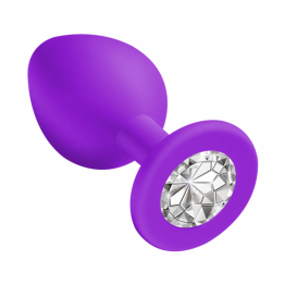 Анальная пробка Emotions Cutie Small Purple clear crystal 4011-04Lola