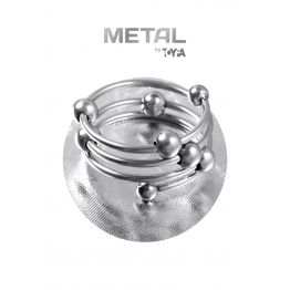 Кольцо для пениса Metal by Toyfa, металл, серебристое, Ø 4см