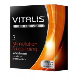 Презервативы VITALIS PREMIUM № 3 stimulation & warming - с согревающим эффектом