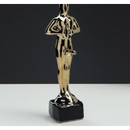 Статуэтка Оскар-самец, покрытие булат, 25 см