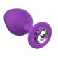 Анальная пробка Emotions Cutie Medium Purple clear crystal 4012-06Lola