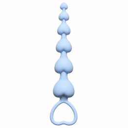 Анальная цепочка Heart's Beads Blue 4101-02Lola