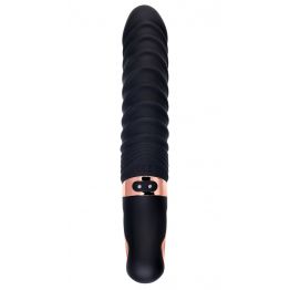 Нереалистичный вибратор WANAME D-SPLASH HURRICANE, силикон, черный, 22,5 см