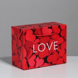 Пакет—коробка Love, 23 × 18 × 11 см 5053590