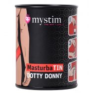 Мастурбатор MasturbaTIN Dotty Donny, TPE, белый, 4,5 см